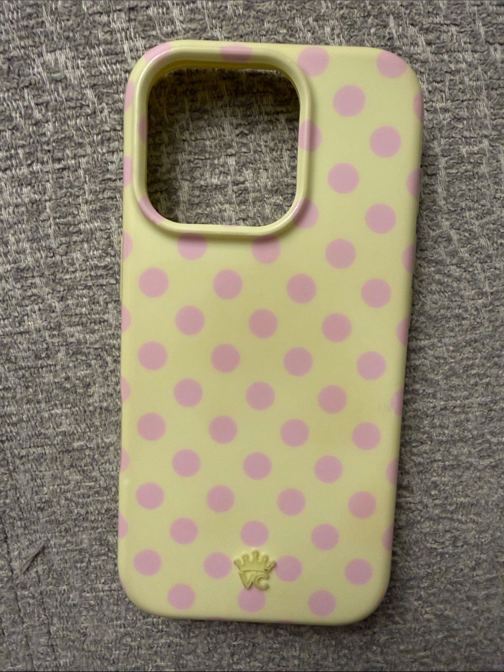 Velvet Caviar yellow/pink polka dot case - iPhone 16 Pro